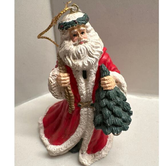 Vintage Tom Rubel Santa's Celebration Deer Christmas Ornament 1991 - Picture 1 of 7